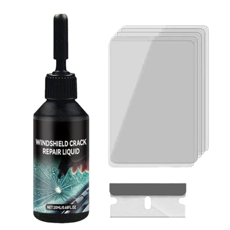 자동차 유리 수리 도구, 유리 수리액, 칩 및 균열용  - Liquid Uv Glue Kit 리뷰 및 가격